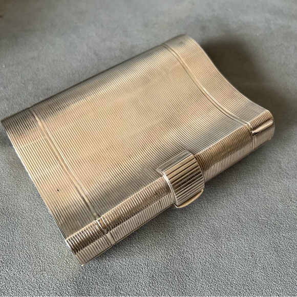 Vintage TIFFANY & CO. 925 Sterling Silver Makeup Kit 5.55x4.10x1.5” 580g - Picture 10 of 12